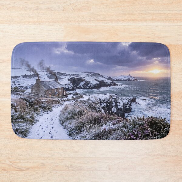 Item preview, Winter Glow on the Cornish Coast designed and sold by ArtworkNorth.