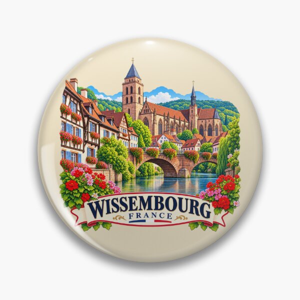 Item preview, Wissembourg, France - Alsace Village designed and sold by Myra365Art.