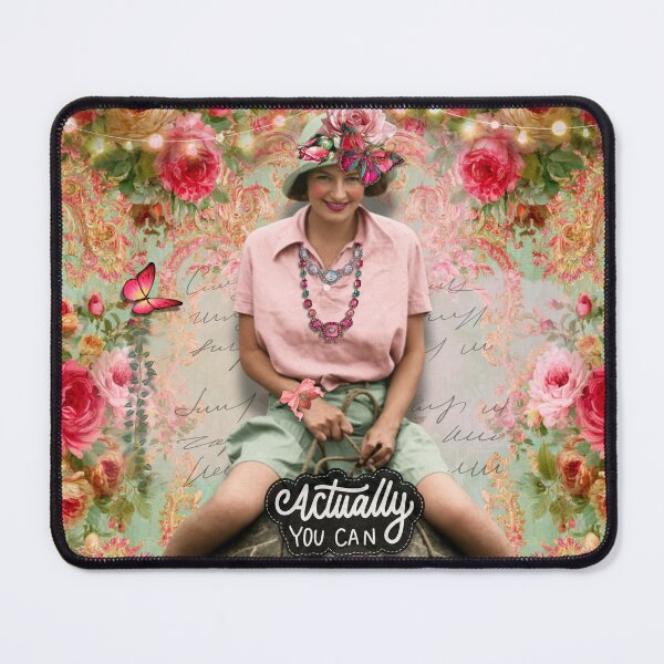 Item preview, 1920s Colorized Lady Sitting On Turtle/Quote designed and sold by AsheDinaArt.