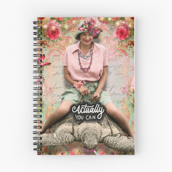 Item preview, 1920s Colorized Lady Sitting On Turtle/Quote designed and sold by AsheDinaArt.