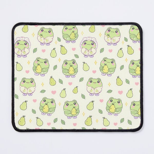 Item preview, Cute Kawaii Frog Pear Sweater Pastel Pattern designed and sold by Soft Berry Studio.