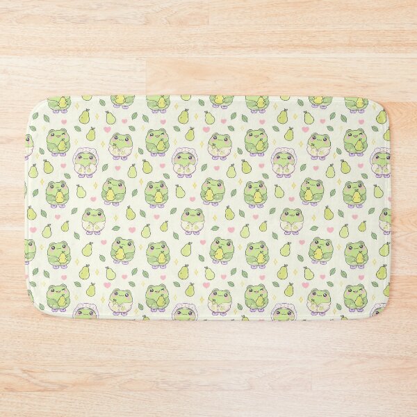 Item preview, Cute Kawaii Frog Pear Sweater Pastel Pattern designed and sold by Soft Berry Studio.
