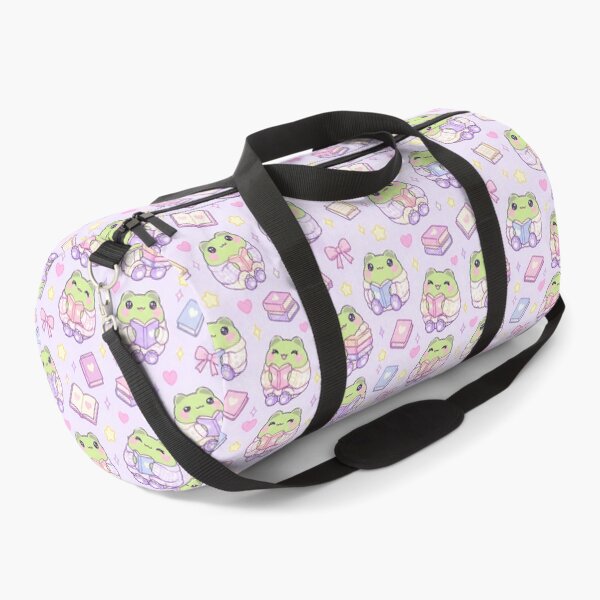 Item preview, Cute Kawaii Frog Reading Books Cozy Pastel Pattern designed and sold by Soft Berry Studio.