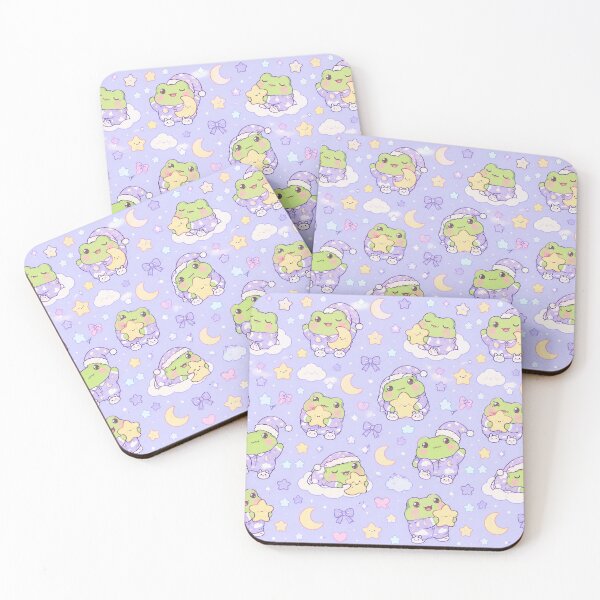 Item preview, Cute Kawaii Frog Moon Pajamas Pastel Pattern designed and sold by Soft Berry Studio.