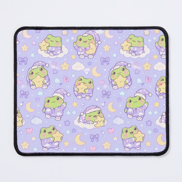 Item preview, Cute Kawaii Frog Moon Pajamas Pastel Pattern designed and sold by Soft Berry Studio.
