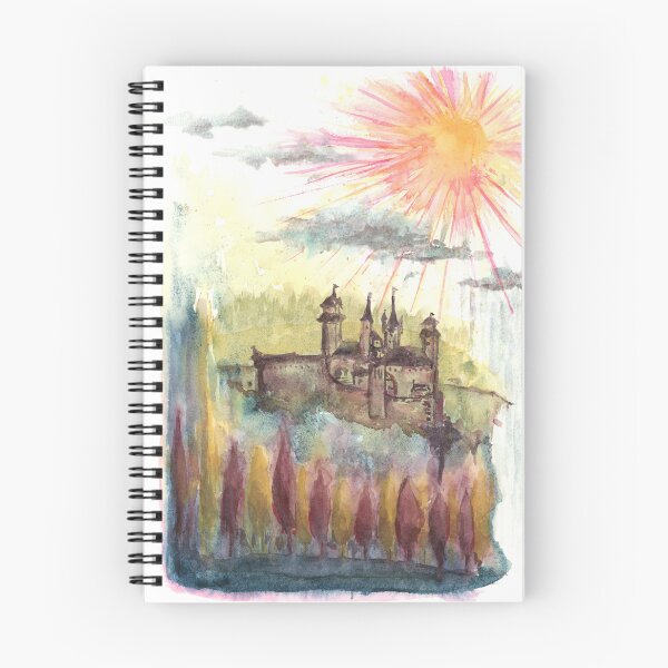 Item preview, Castle in the Clouds Sunburst Painting designed and sold by FaireWaveArt.