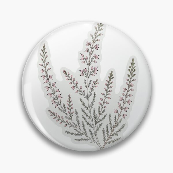 Item preview, Pink Heather Sticker | Heather Flower Die Cut Sticker | Fine Line Botanical Decal | Wildflower Laptop Sticker designed and sold by FineLineBotanical .