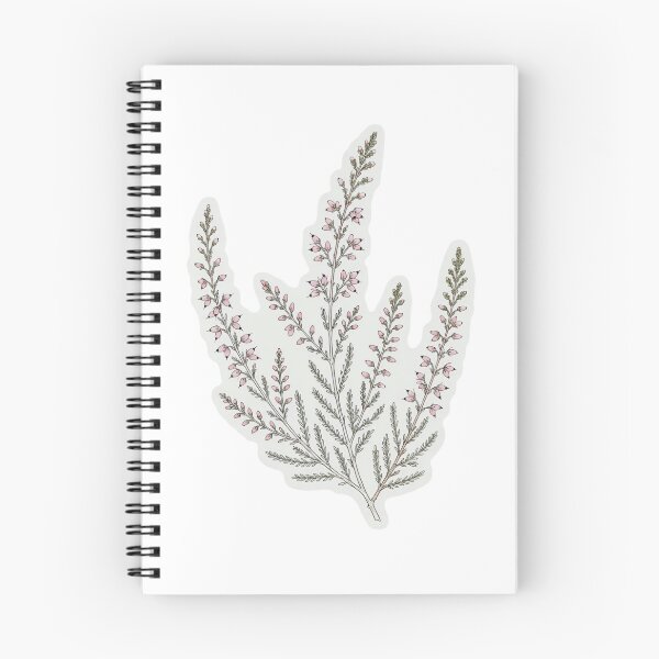 Item preview, Pink Heather Sticker | Heather Flower Die Cut Sticker | Fine Line Botanical Decal | Wildflower Laptop Sticker designed and sold by FineLineBotanical .