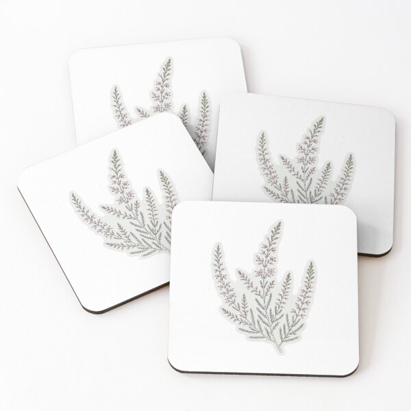 Item preview, Pink Heather Sticker | Heather Flower Die Cut Sticker | Fine Line Botanical Decal | Wildflower Laptop Sticker designed and sold by FineLineBotanical .
