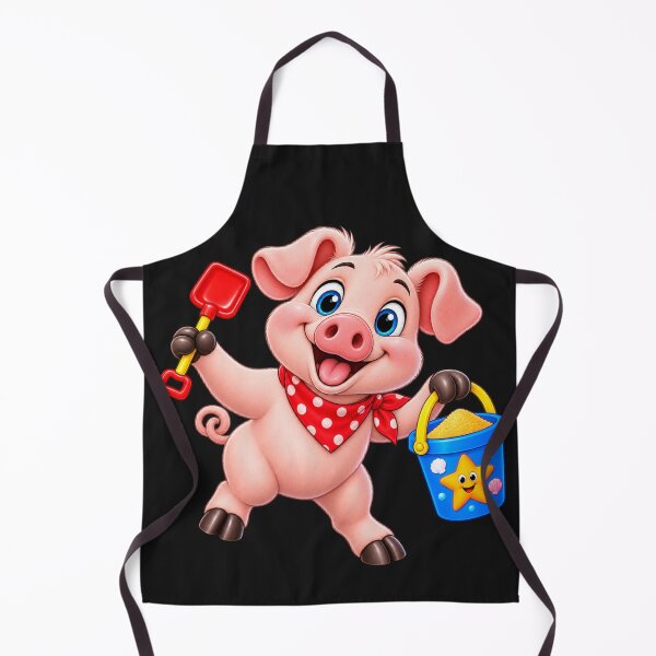 Item preview, Cute Piglet Beach Day – Pig with Bucket and Spade designed and sold by JamesDunican.