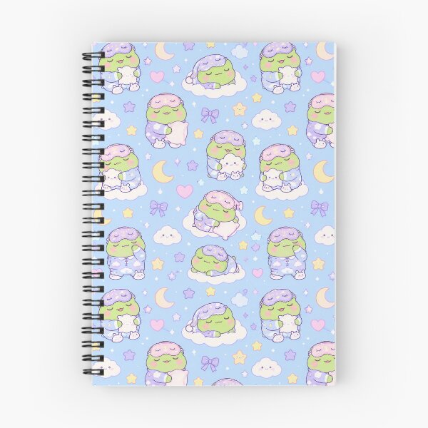Item preview, Cute Kawaii Frog Sleep Mask Cozy Pastel Pattern designed and sold by Soft Berry Studio.