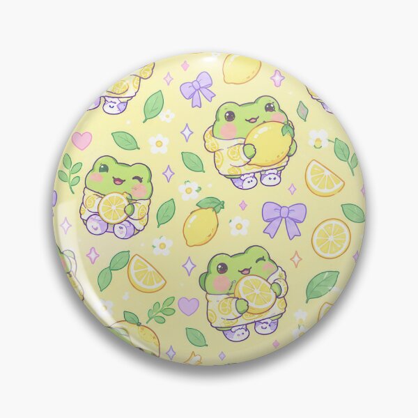 Item preview, Cute Kawaii Frog Lemon Sweater Pastel Pattern designed and sold by Soft Berry Studio.