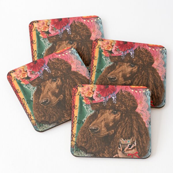 Item preview, Poodle Love With Chipmunk designed and sold by AsheDinaArt.