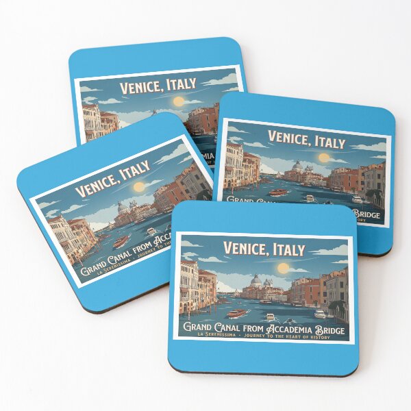 Item preview, Grand Canal from Accademia Bridge Travel Poster designed and sold by ArtworkNorth.