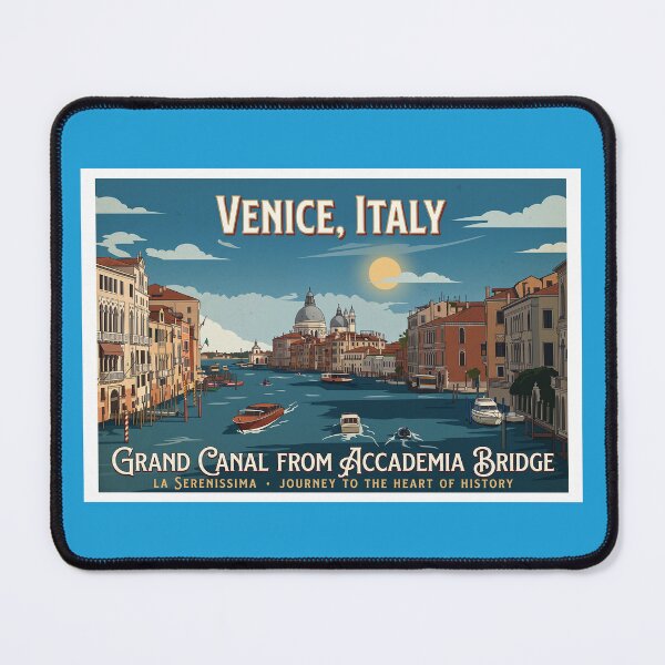 Item preview, Grand Canal from Accademia Bridge Travel Poster designed and sold by ArtworkNorth.