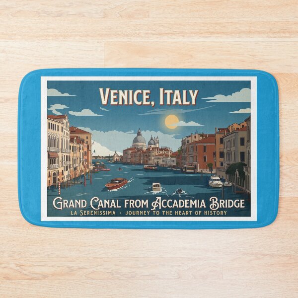 Item preview, Grand Canal from Accademia Bridge Travel Poster designed and sold by ArtworkNorth.