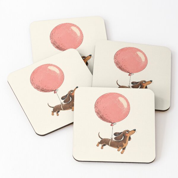 Item preview, Dog floats with balloon in the air designed and sold by anytka.