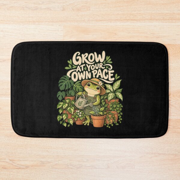 Item preview, Grow at Your Own Pace — Gardening Frog designed and sold by Good Mood Foundry.