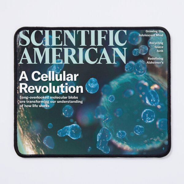 Item preview, Scientific American Magazine Cover Fan Art Original Custom Vintage Science Physics Biology Poster Wall Art Tee Design designed and sold by Cool Robot Bro..