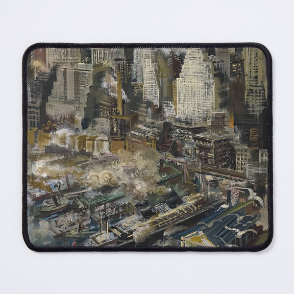 Item preview, George Grosz New York Harbor designed and sold by warrickjessica.
