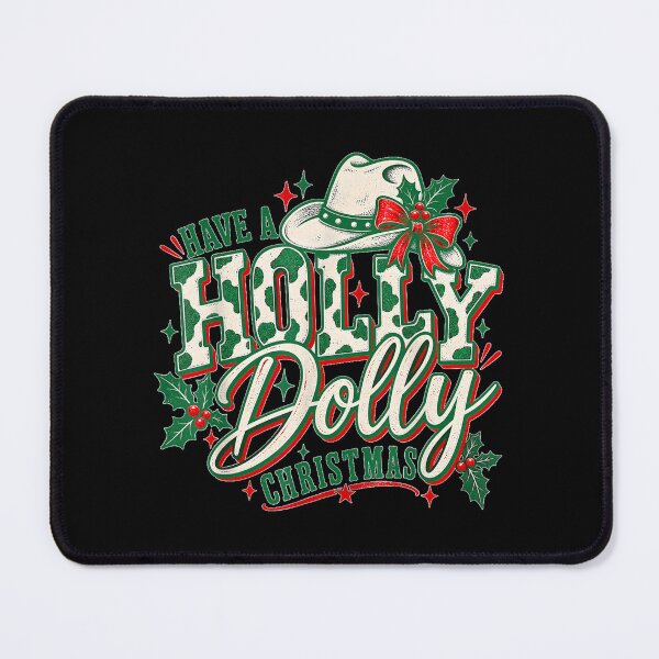 Item preview, Xmas Holly Dollie Funny Western Cowgirl Christmas Time designed and sold by GenioFin.