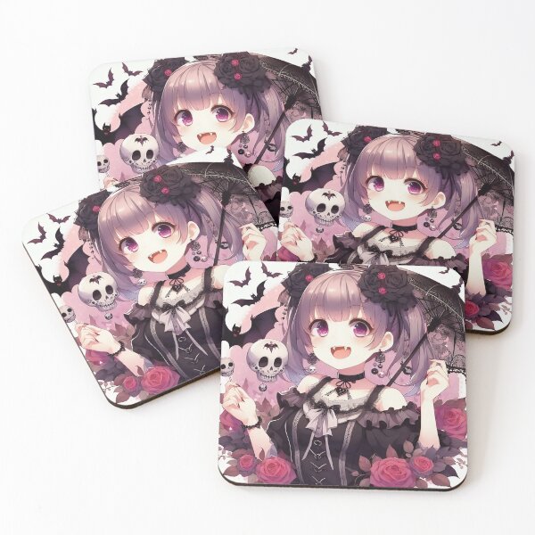 Item preview, Kawaii Vampire Goth Anime Girl designed and sold by StickyGuys.