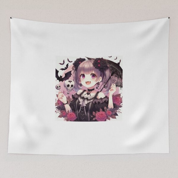 Item preview, Kawaii Vampire Goth Anime Girl designed and sold by StickyGuys.