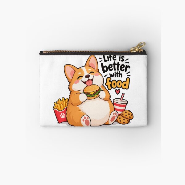 Item preview, Kawaii Foodie Corgi Dog Junk Food Feast designed and sold by JrNergal.