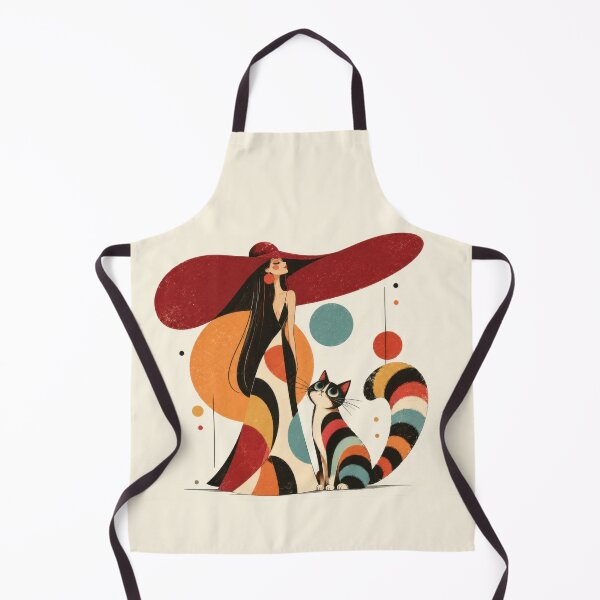 Item preview, Woman in large hat with colorful cat designed and sold by anytka.
