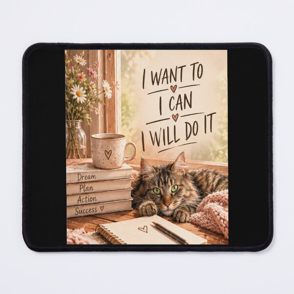 Item preview, I Want To, I Can, I Will Do It. designed and sold by Dinasshop.