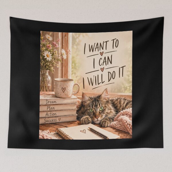 Item preview, I Want To, I Can, I Will Do It.  designed and sold by Dinasshop.