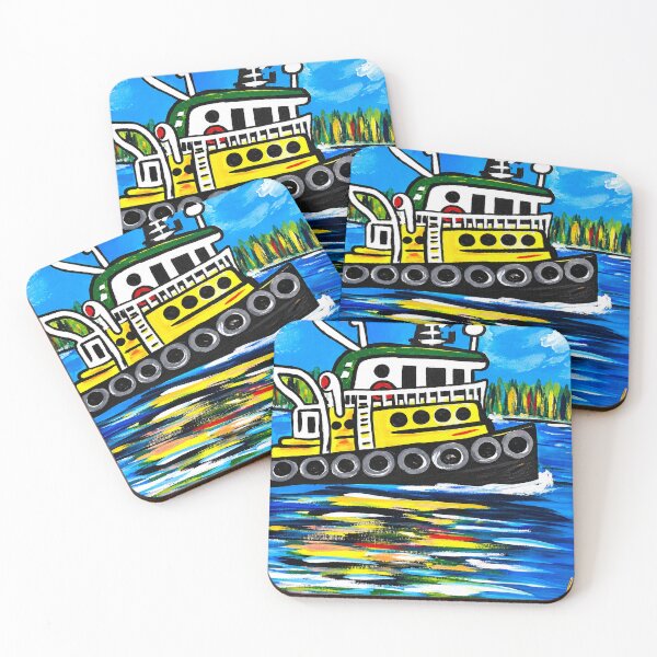 Item preview, Campbell River Tugboat  designed and sold by Soulfeast-Art by Kathleen Busch .