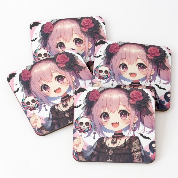Aperçu de l'œuvre Fille Kawaii Gothique | Chibi Gothique Anime Mignon créée et vendue par StickyGuys.