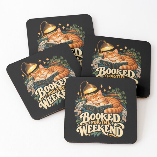 Item preview, Booked for the Weekend — Reading Cat designed and sold by Good Mood Foundry.