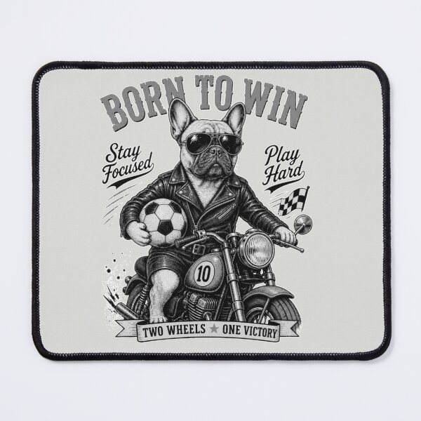 Item preview, French Buldog on motorbike love fudball designed and sold by DIGOR shop.