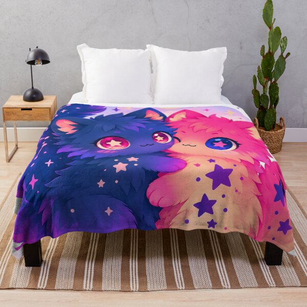 Item preview, Celestial Star Kittens Hugging Under the Moon designed and sold by Pure Craft.
