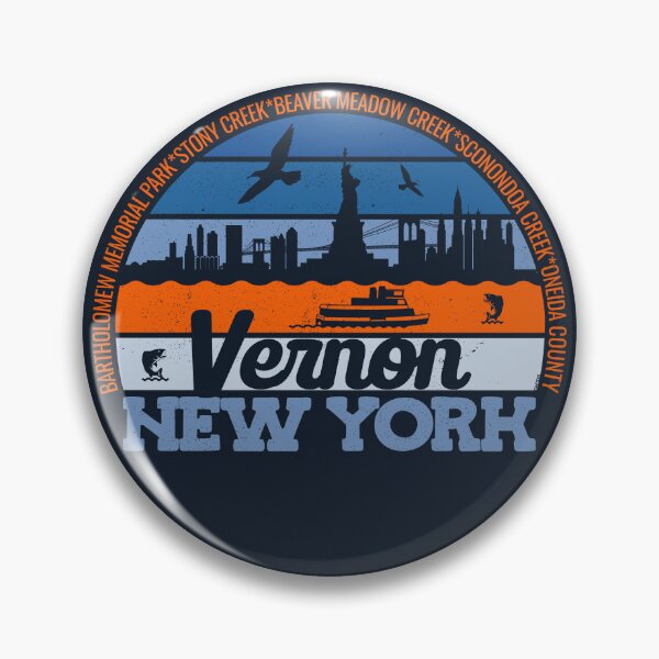 Item preview, Vernon New York Sunset Retro Vintage Local Pride Logo designed and sold by CRHPOD20.