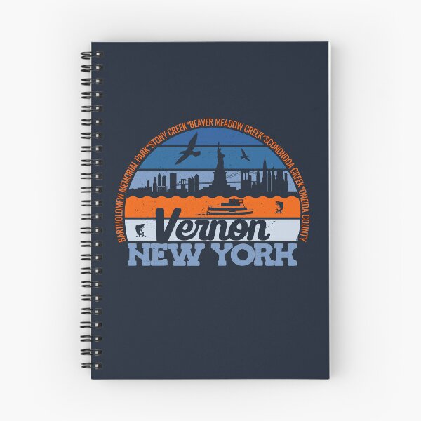 Item preview, Logotipo retro vintage de orgullo local de Vernon New York Sunset designed and sold by CRHPOD20.