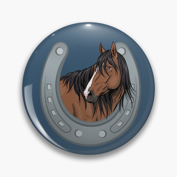 Item preview, The head of the Adaev and a horseshoe designed and sold by Cheval-de-coeur.