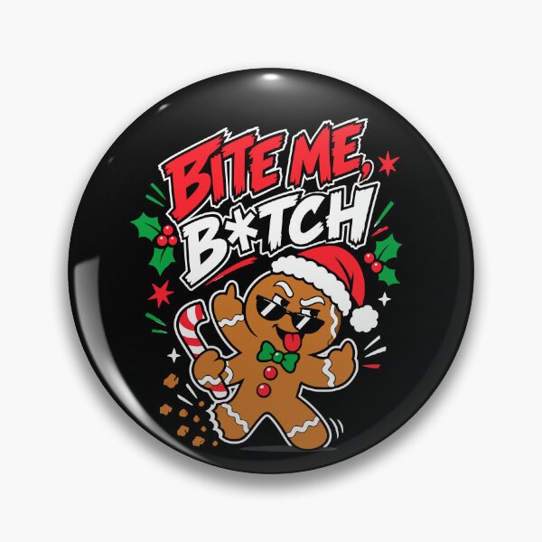 Item preview, Inappropriate Christmas Bite Me Gingerbread Cookie Funny Christmas Holiday designed and sold by mraihan.