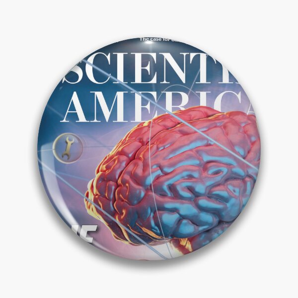 Item preview, Scientific American Magazine Cover Fan Art Original Custom Vintage Science Physics Biology Poster Wall Art Tee Design designed and sold by Cool Robot Bro..