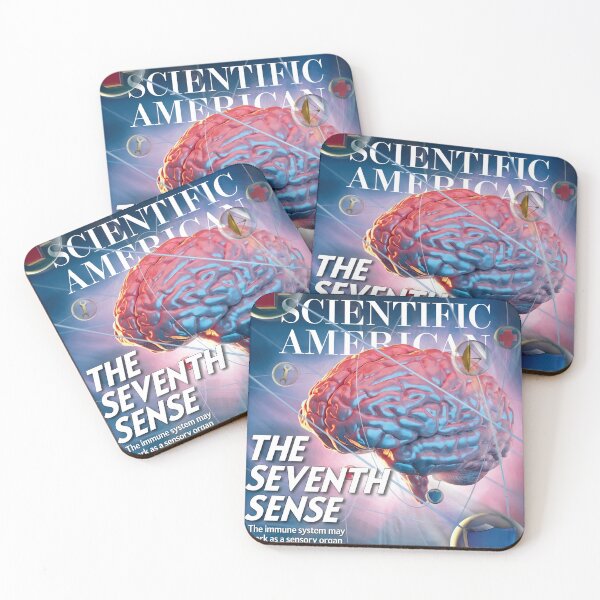 Item preview, Scientific American Magazine Cover Fan Art Original Custom Vintage Science Physics Biology Poster Wall Art Tee Design designed and sold by Cool Robot Bro..