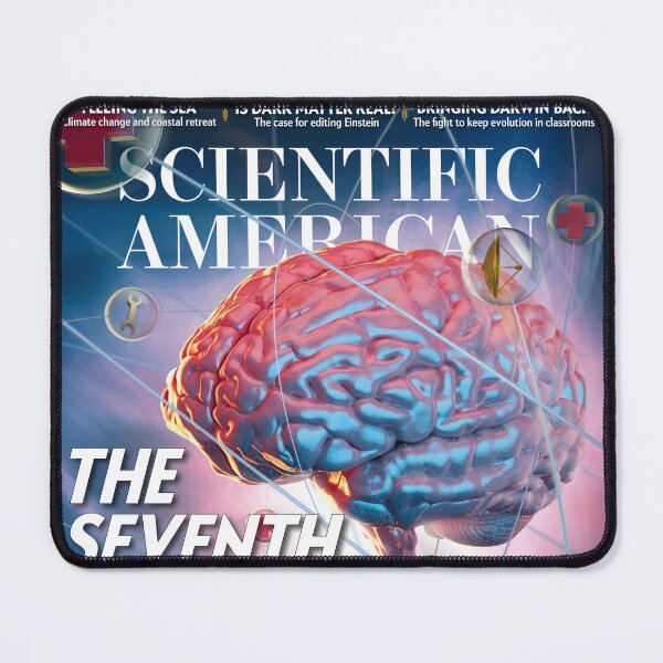 Item preview, Scientific American Magazine Cover Fan Art Original Custom Vintage Science Physics Biology Poster Wall Art Tee Design designed and sold by Cool Robot Bro..