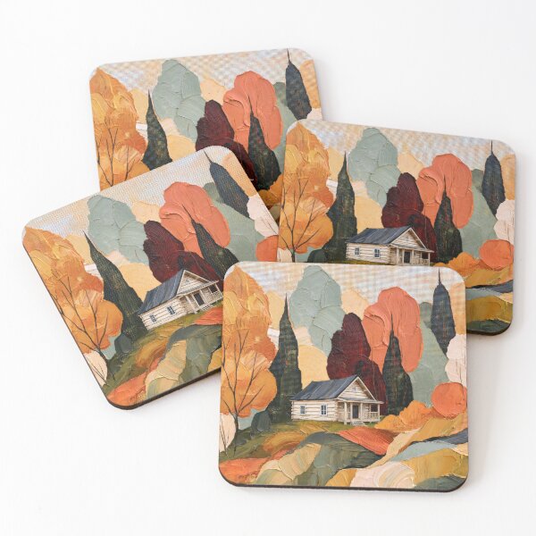 Item preview, Outdoorsy Cabin - Whispering Woods Textured Abstract Autumn Style designed and sold by scicilysimonee.