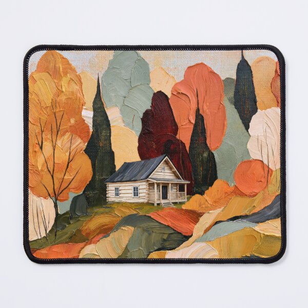 Item preview, Outdoorsy Cabin - Whispering Woods Textured Abstract Autumn Style designed and sold by scicilysimonee.
