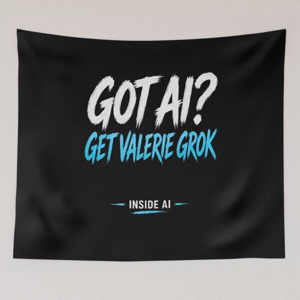 Item preview, Conseguí que Valerie Grok Blue usara IA designed and sold by Heinessight Merch.
