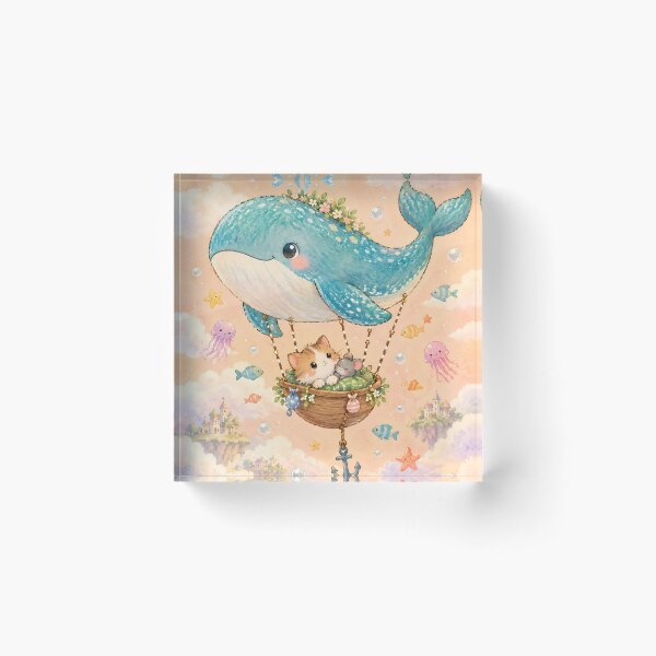 Item preview, Dreamy Whale Hot Air Balloon Adventure designed and sold by Pure Craft.