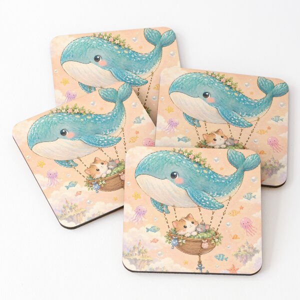 Item preview, Dreamy Whale Hot Air Balloon Adventure designed and sold by Pure Craft.