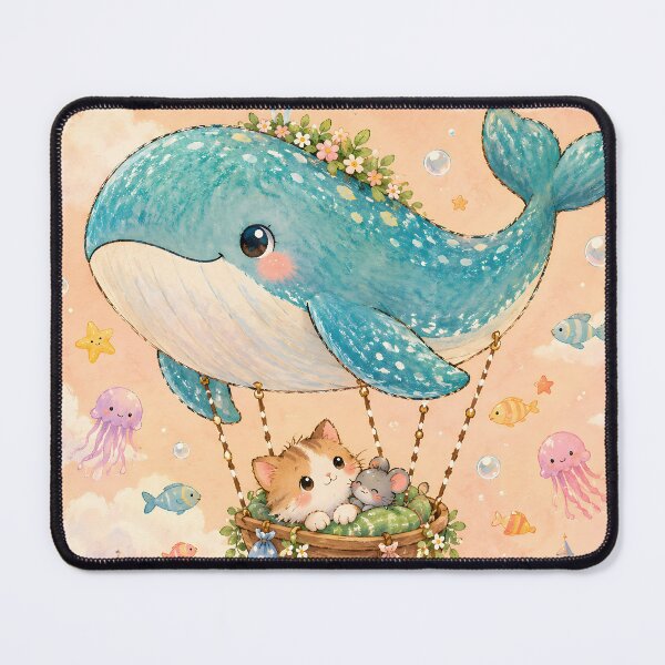 Item preview, Dreamy Whale Hot Air Balloon Adventure designed and sold by Pure Craft.