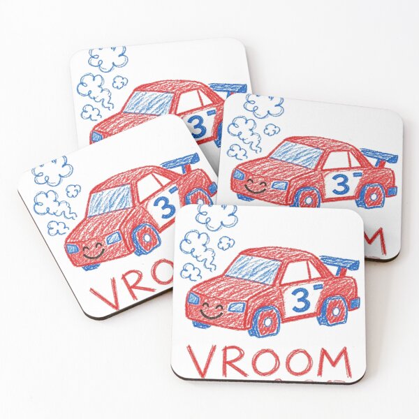 Item preview, Hand Drawn Red Sports Car Art designed and sold by Pawfect Vibes Hub.